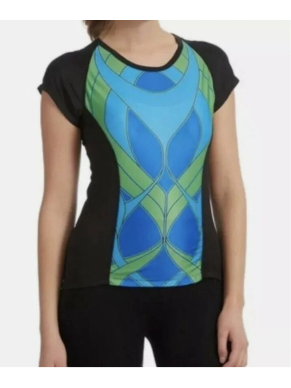 Moxie Cycling Summit Womens Colorblock Jersey Top Tee Active Top 50+ UPF Size S